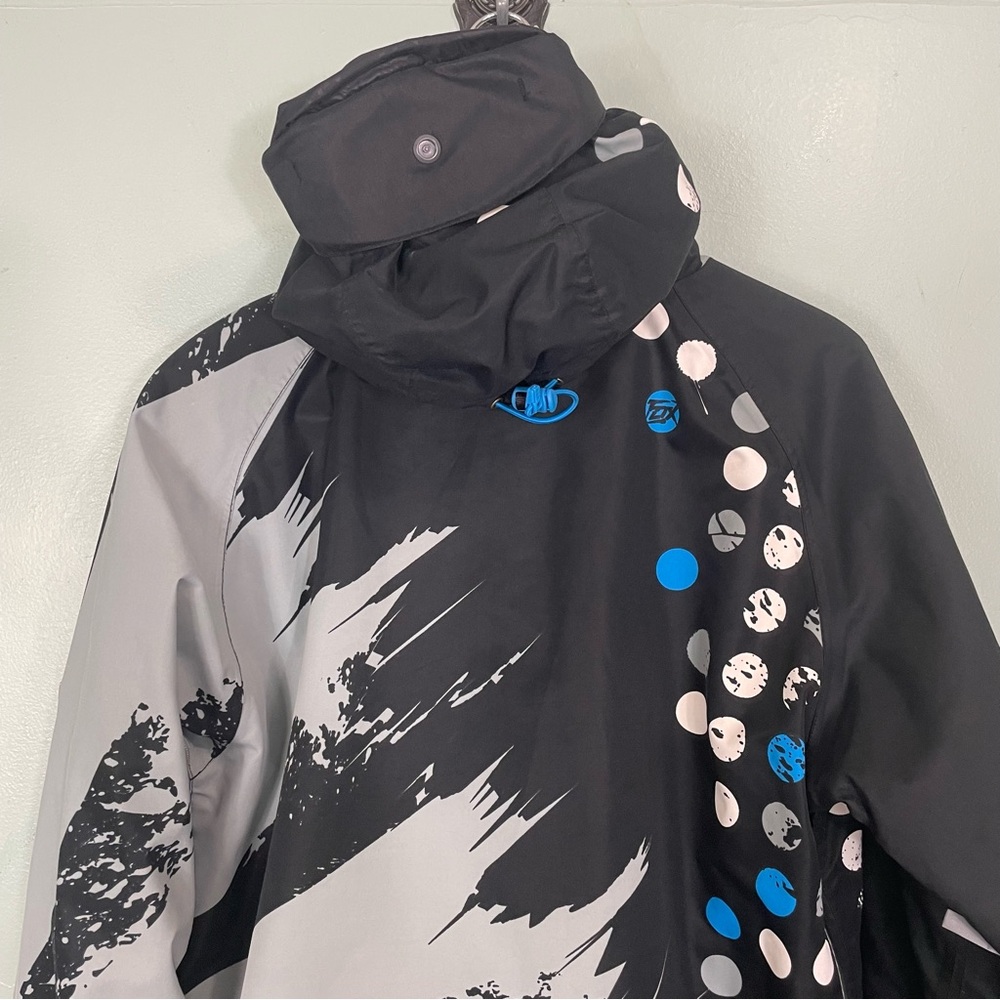 Fox Tech Racing FX-360 Recco Winter Snow Ski Jacket Men Sz Medium Gray Black 15K - Picture 11 of 15